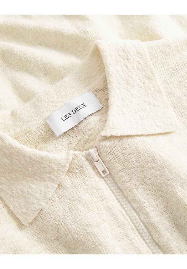BRAD ZIPPER - Polo shirt - ivory2