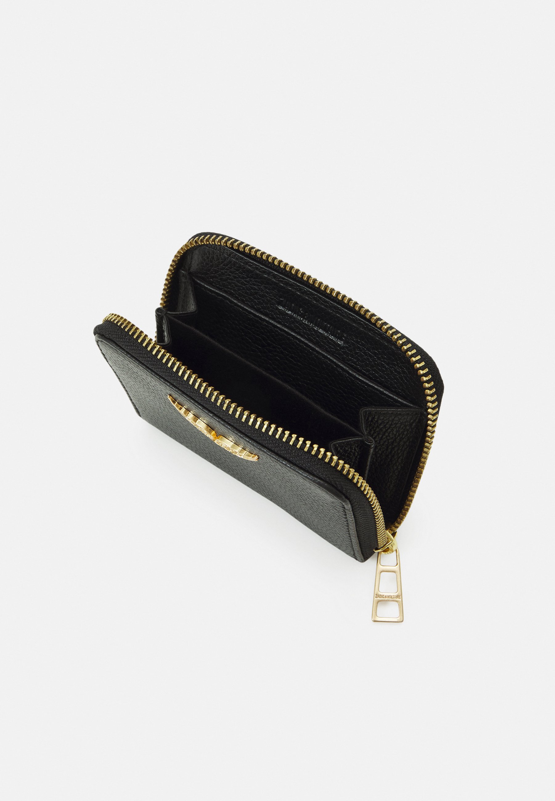 ZADIG & VOLTAIRE ロゴプレートジップアラウンドミニ財布 ZADIG & VOLTAIRE ロゴプレートジップアラウンドミニ財布