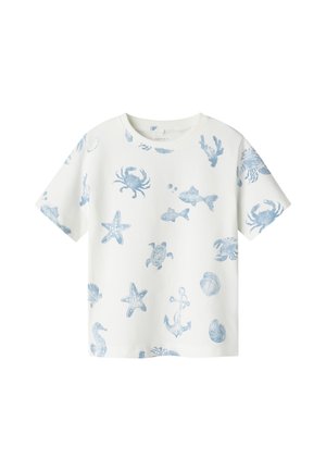 NMMFILLE - Print T-shirt - cloud dancer
