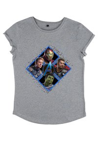 Henry Tiger AVENGERS: ENDGAME SQUARE BOX - T-shirts print - melange grey
