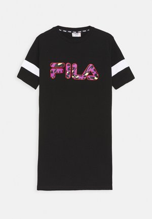 Fila, LOU TEE DRESS - Vestito di maglina - black/bright white