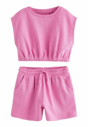 TOWELLING SET REGULAR FIT - Šorti - pink