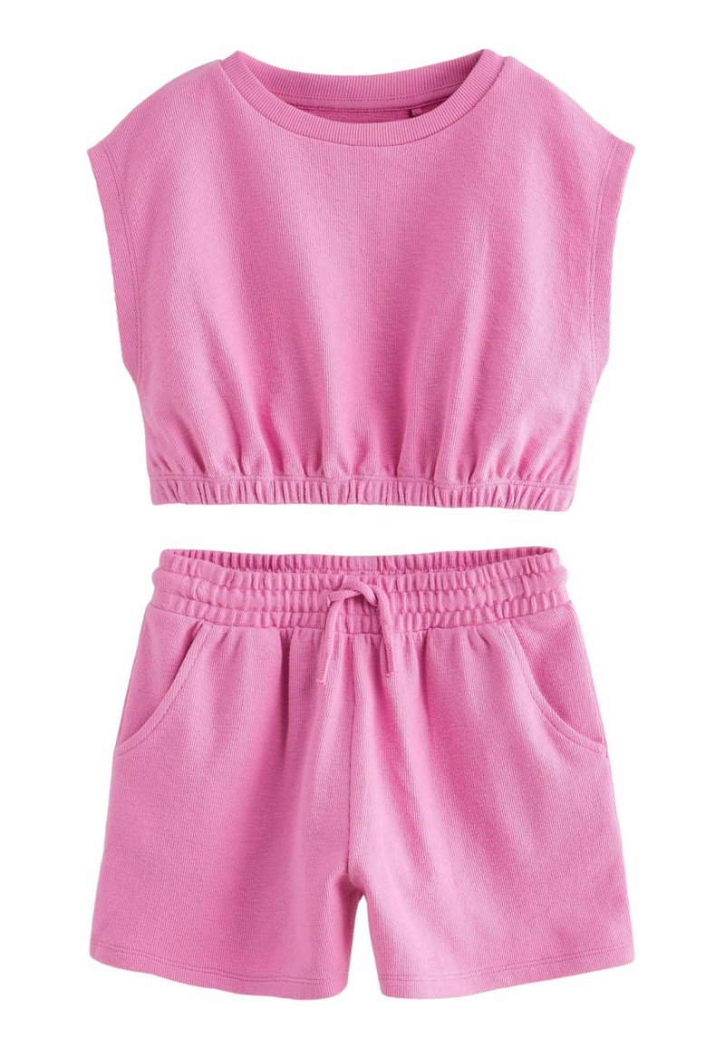 Next - TOWELLING SET REGULAR FIT - Kratke hlače - pink, Povečajte