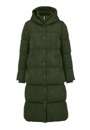 Cellbes of Sweden LONG WITH DOUBLE OPENING - Wintermantel - dark green