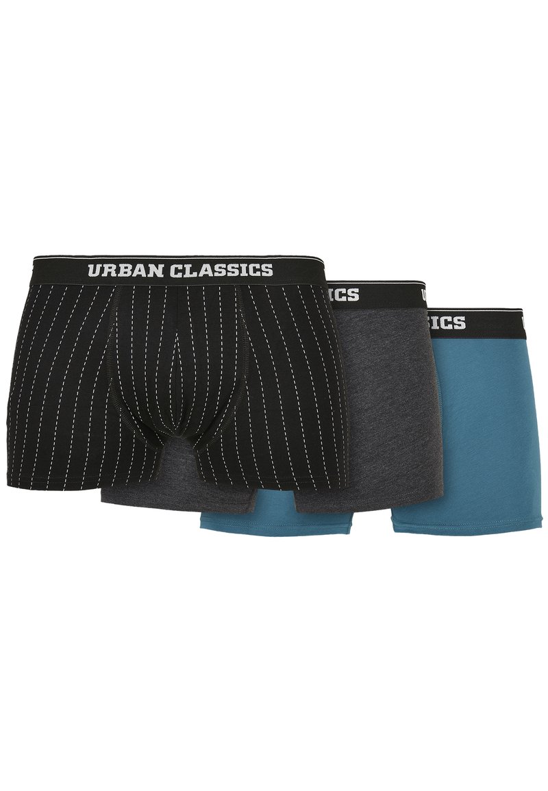 Urban Classics 3-PACK - Uske bokserice - pinstripe aop/charcoal/jasper
