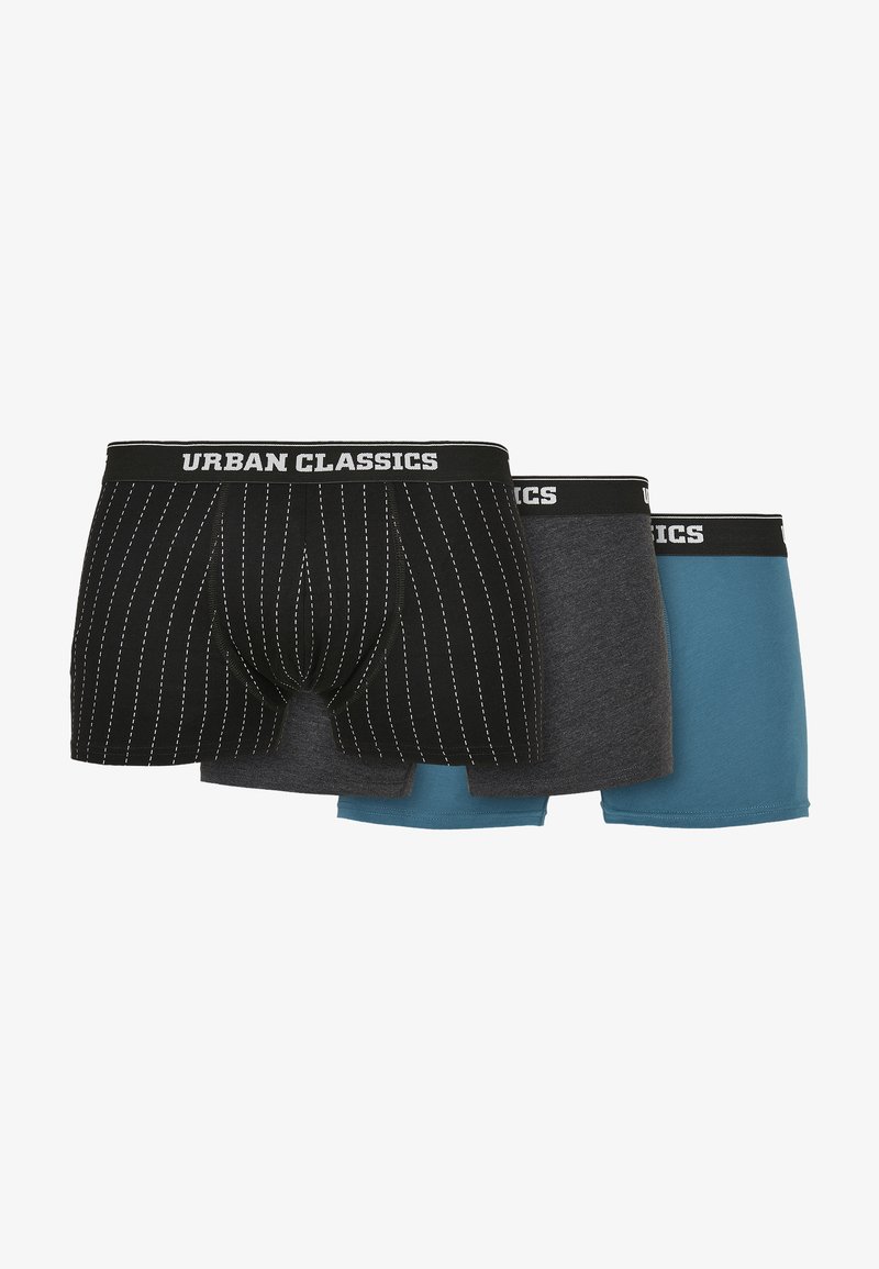 Urban Classics 3-PACK - Kitsad bokserid - pinstripe aop/charcoal/jasper