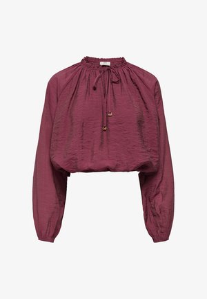 JDY, TOP JDYPAIGE TOP - Blusa - oxblood red