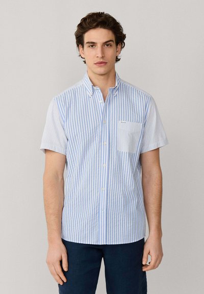 Chemise Façonnable Club Rayée Bleue Taille L – Coton, Comme Neuve