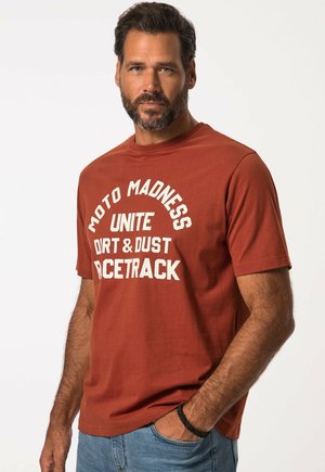 JP1880 SHORT SLEEVE  - Print T-shirt - brick red