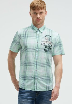 KARO KURZARM MIT LABEL-APPLIKATIONEN
 - Hemd - flight green