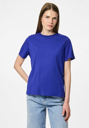 Pieces PCRIA SS SOLID TEE JRS NOOS BC - T-shirt basique - bluing