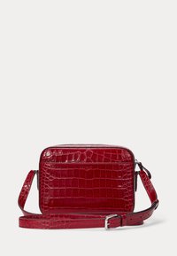 Lauren Ralph Lauren CROC EMBOSSED MEDIUM MARCY CAMERA BAG - Borsa a tracolla - festive red