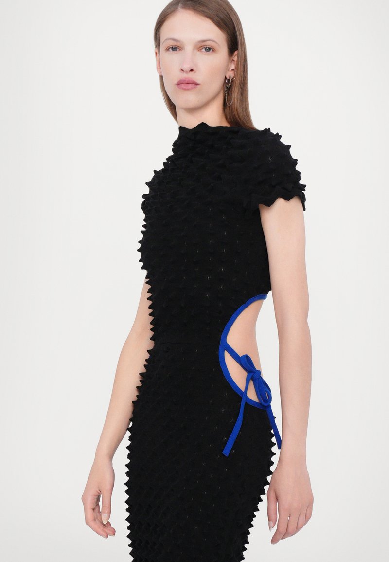 electric blue and black dress hoss St Germain Maxi Dress