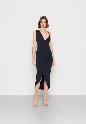 LUNA ONE SLEEVE MIDI DRESS - Koktejlové šaty / šaty na párty - navy