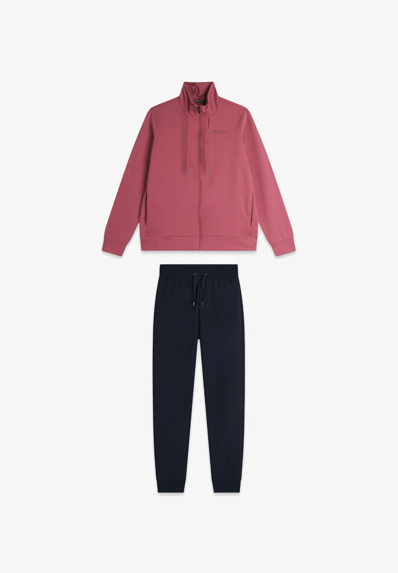 Freddy SET - Tuta - wrose allover leaves rose blue
