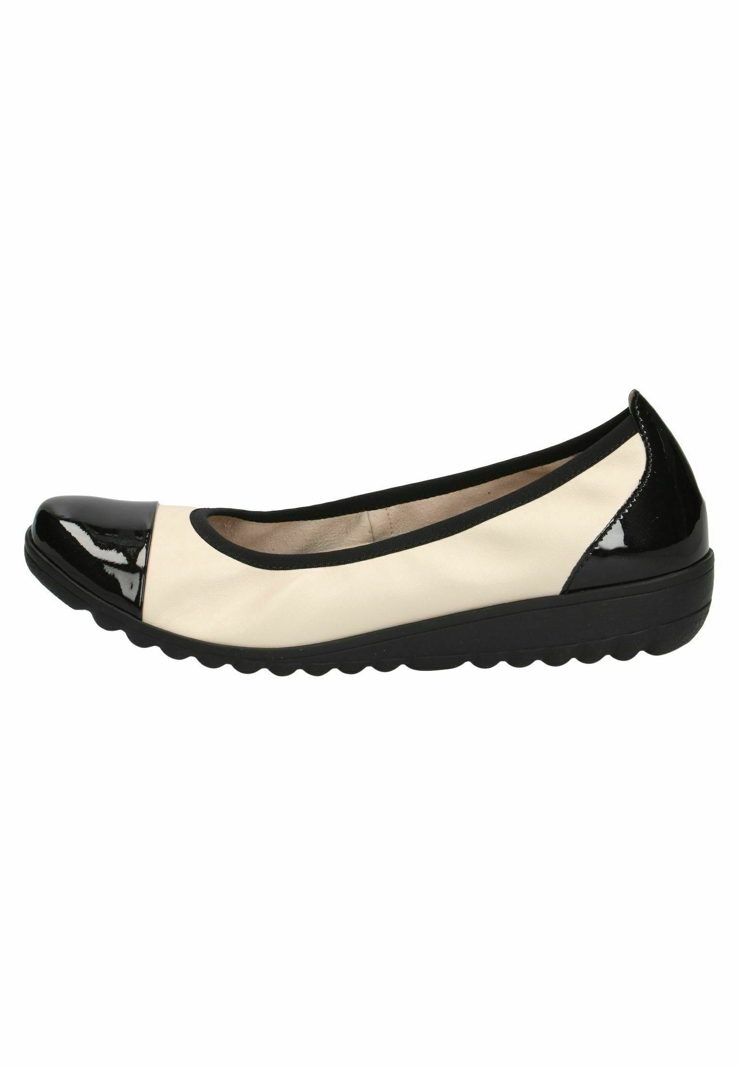 Caprice Ballerina's - creme/black/beige - Zalando.nl