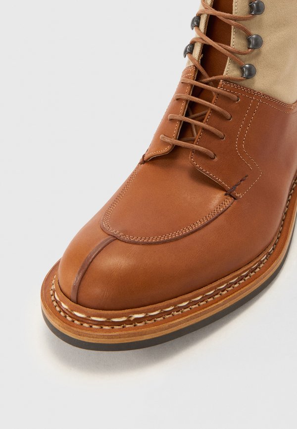 GINKGO - Lace-up ankle boots - naturel4