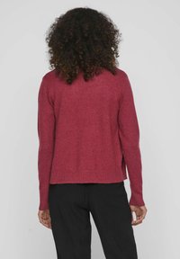 VILA VIRIL-NOOS - Strickjacke - beet red