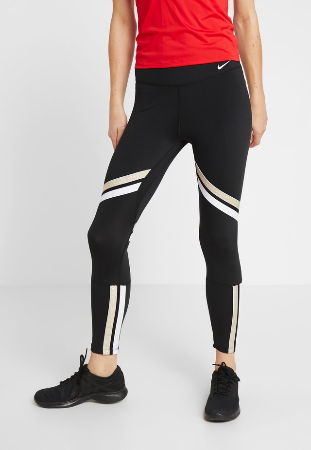 ONE ICON - Collant - black/metallic gold/white
