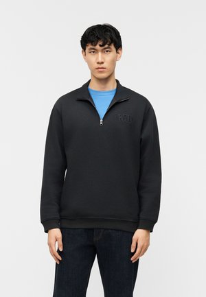 HERITAGE ZIP MOCK - Φούτερ - moonless night