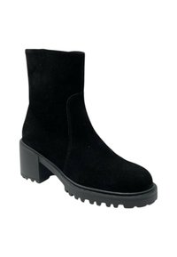 Frau Shoes Enkellaarsjes met plateauzool - nero