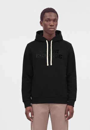 Armani Exchange, HOODIE - Суитшърт с качулка - black