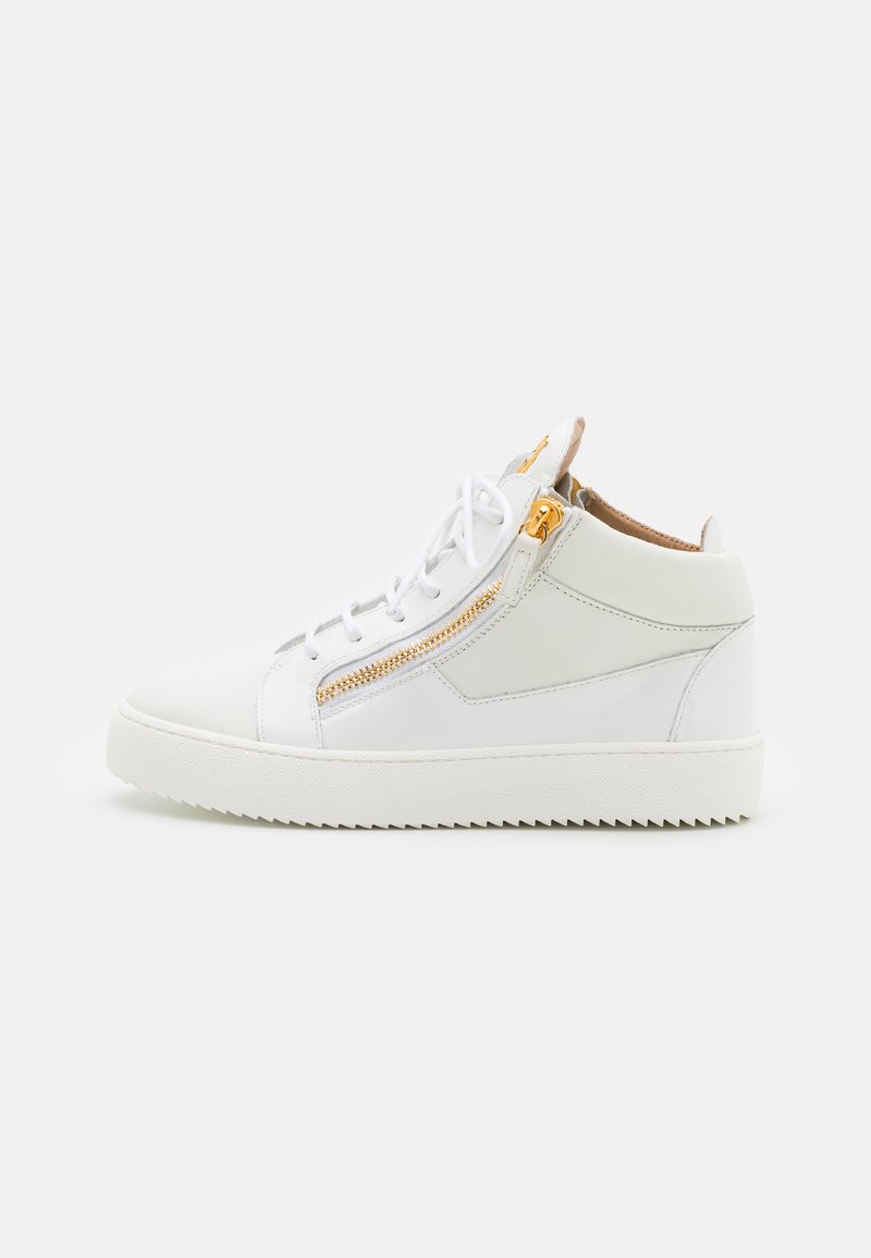 Giuseppe Zanotti - MID TOP - Sneakers alte - white/gold-coloured, Ingrandire