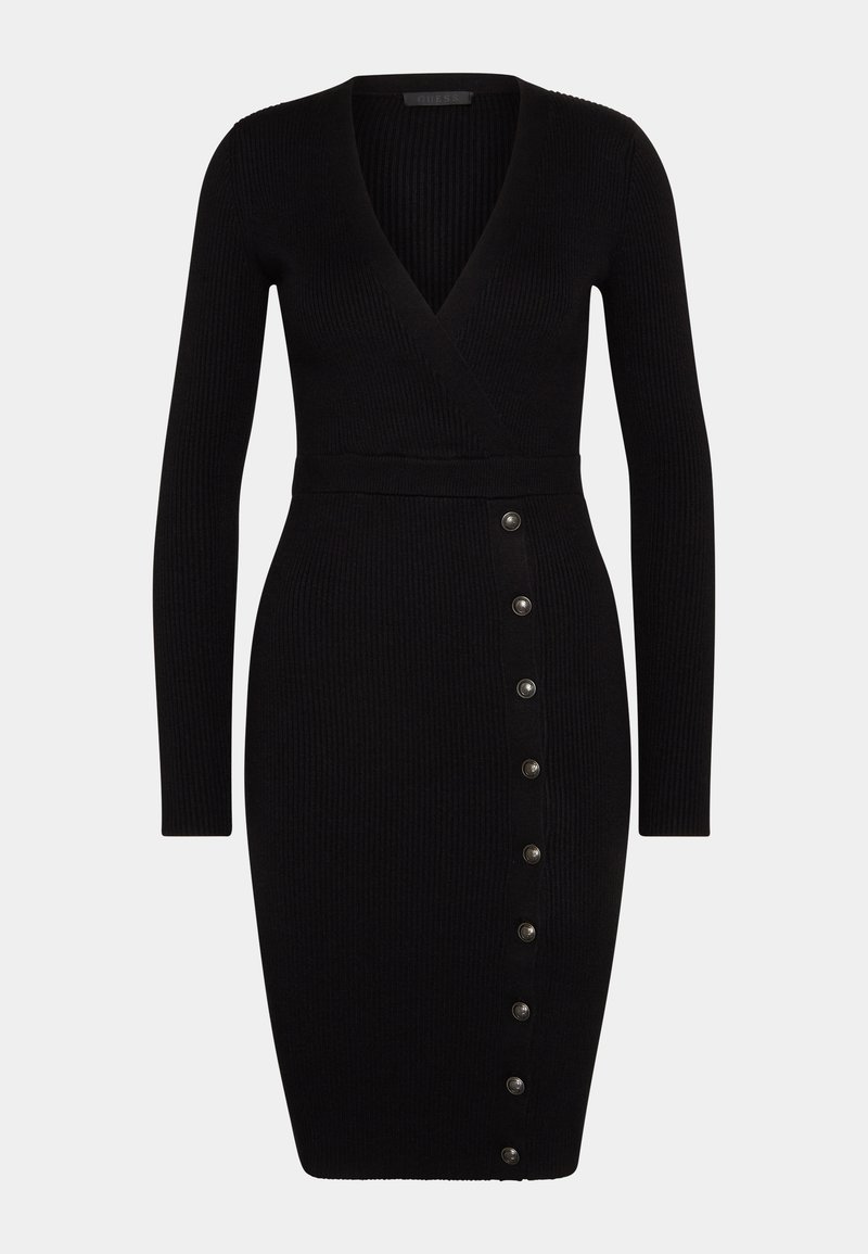 Guess Gebreide jurk zwart