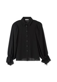 Terranova CON MANICHE A SBUFFO E POLSINI ARRICCIATI - Camicia - nero
