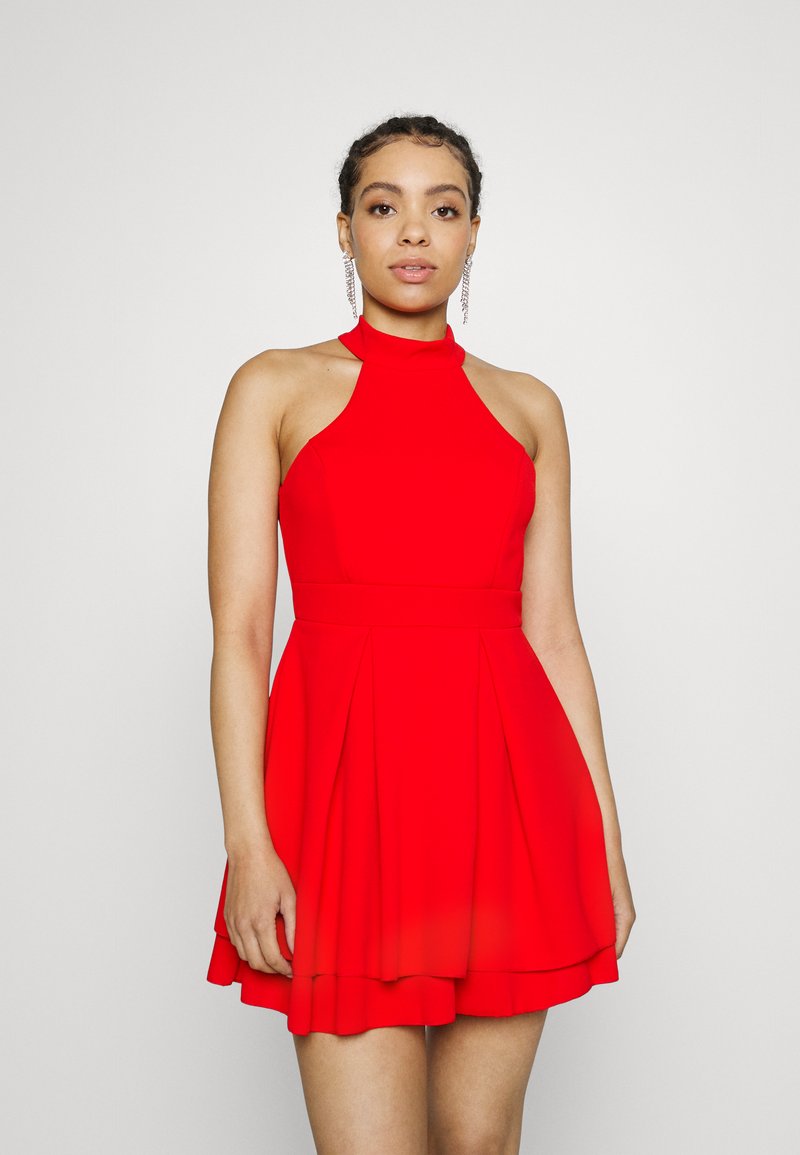 WAL G PETITE CHERYL HALTER NECK SKATER DRESS Cocktail dress / Party