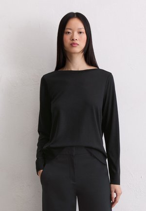 Marc O'Polo LUXURY LONGSLEEVE REGULAR - Trui - black