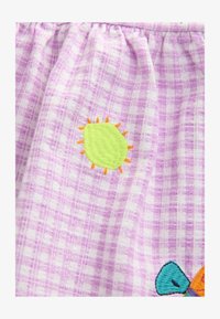 Selectat, lilac gingham holiday embroidery