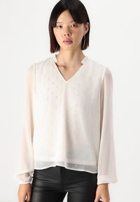 ONLY ONLIVY V NECK - Camicetta - whitecap gray