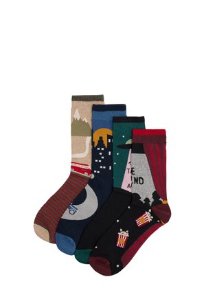 Ysabel Mora, PACK 4 CALCETINES ESTAMPADOS PAISAJES COLORIDOS  SOCKARRATS - Calcetines - multi-coloured