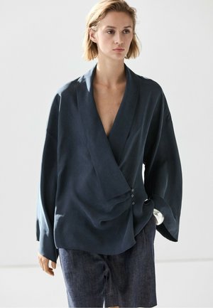 Massimo Dutti, MASSIMO DUTTI - Bluse - mottled dark blue