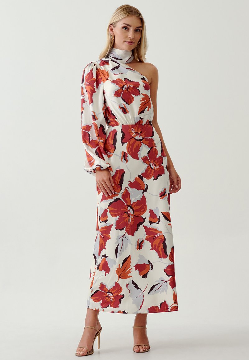 TUSSAH TARNA - Vestito lungo - red oversized floral