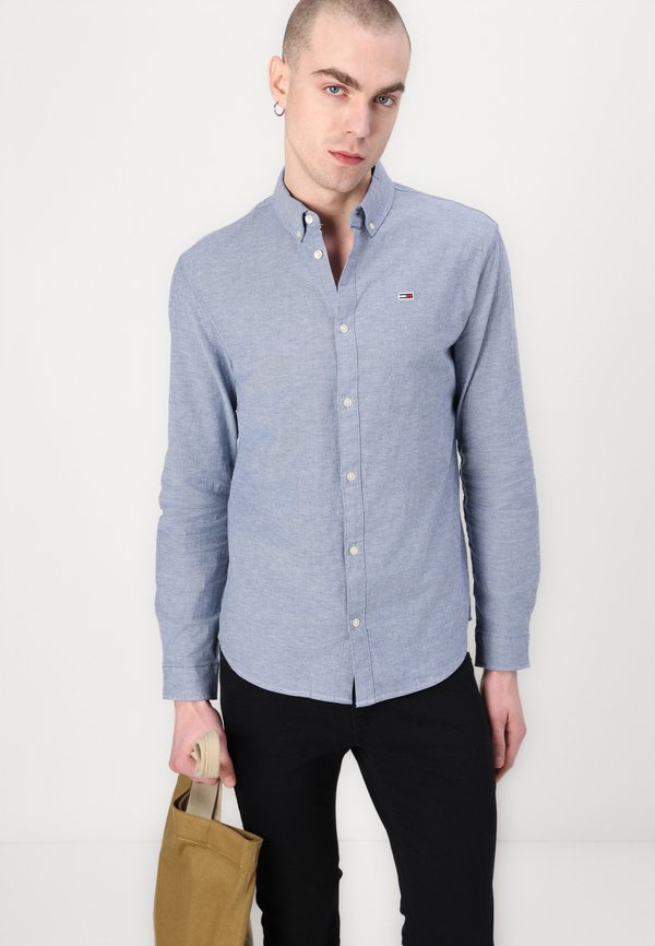 SLIM STRETCH OXFORD SHIRT - Shirt - bleu3