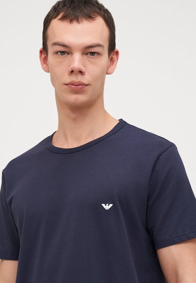 Emporio Armani CREW NECK 2 PACK - Apatiniai marškiniai - white/dark blue
