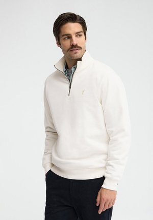 Polo Club, SWEATSHIRT MAN RIGBY GO FL SWEAT ZIPPER NECK IO LONG SLEEVE RELAXED FIT - Sudadera - ecru