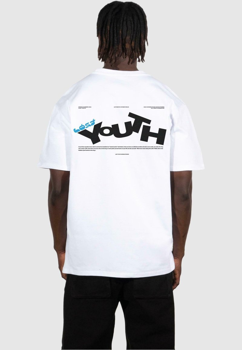 Lost Youth - LY - Printtipaita - white, Suurenna