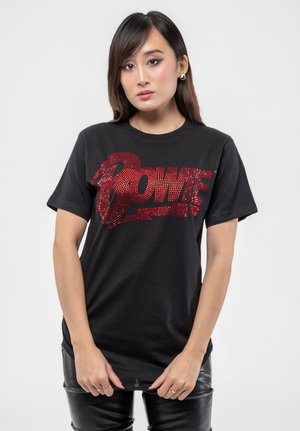 Paradiso Clothing DAVID BOWIE DIAMANTE FLASH - Print T-shirt - black