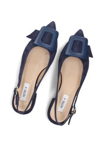 Notre-V Ballerines à brides arrière - cam blu div nappa div