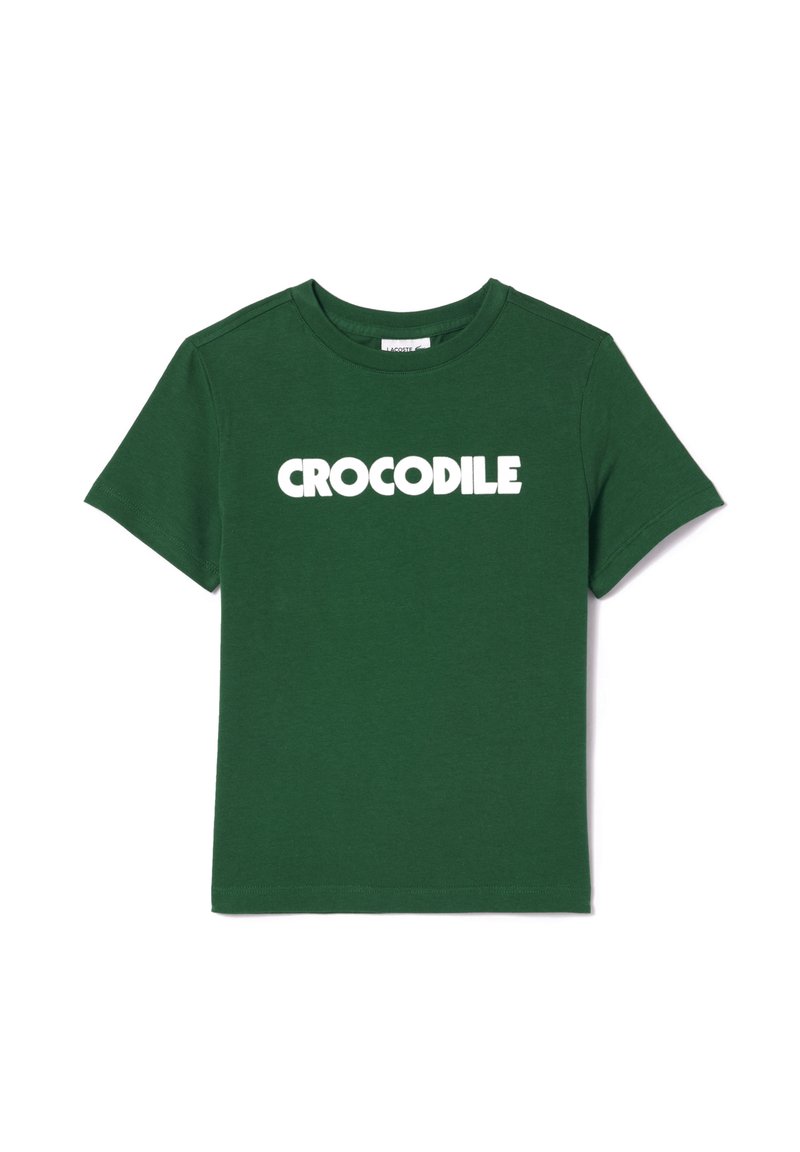 Lacoste T-shirt print groen