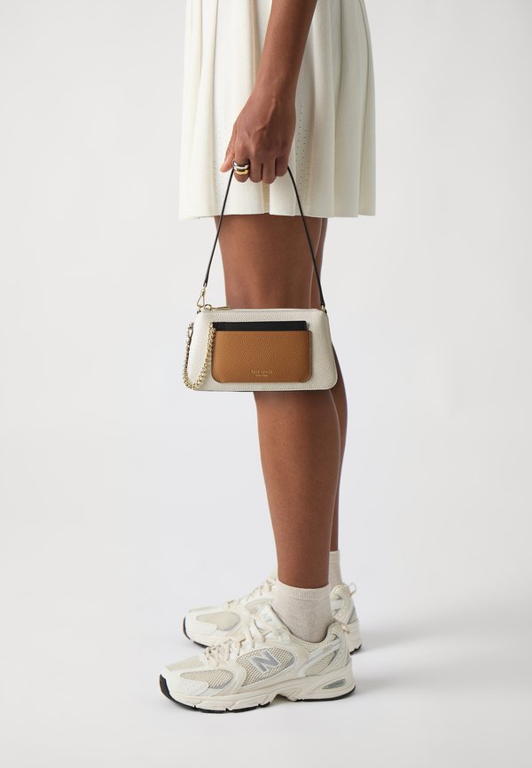 AVA COLORBLOCKED PEBBLED 2 IN 1 POCHETTE SET - Handbag - parchment multi