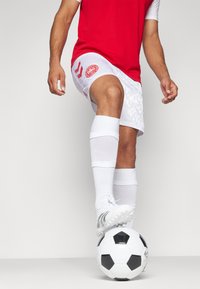 Hummel DENMARK HOME SHORTS - Träningsshorts - white/tango red