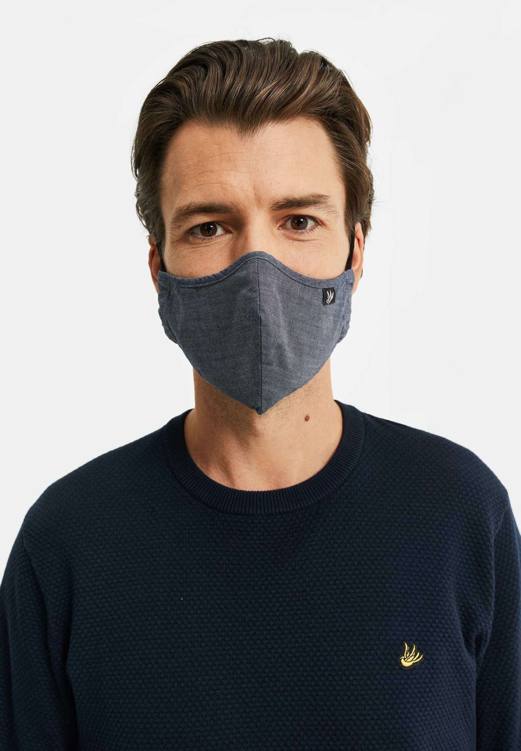 WE Fashion Stoffen mondkapje - dark blue/donkerblauw - Zalando.nl