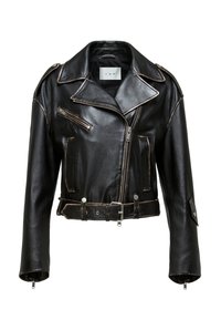 ANYA - Lederjacke - black