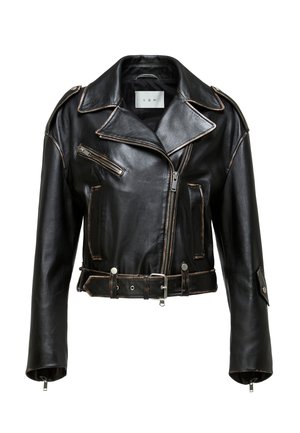 ANYA - Lederjacke - black