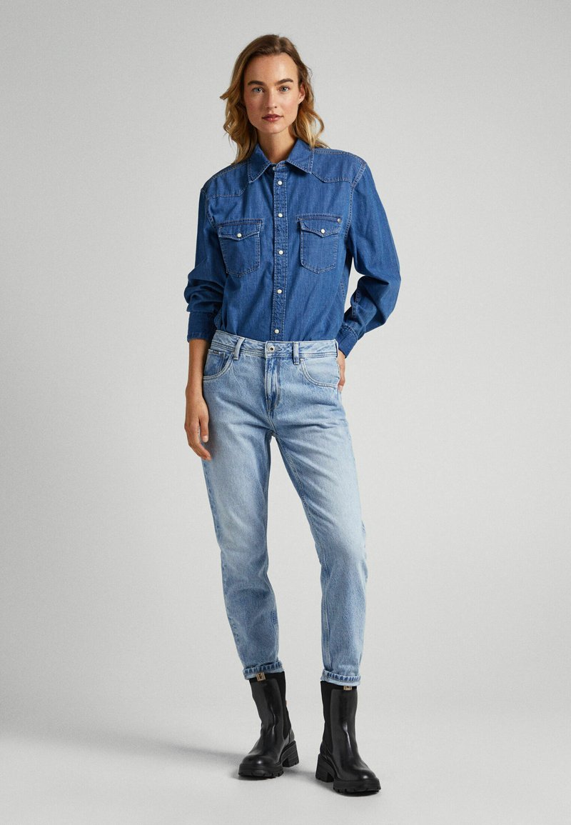 Pepe Jeans Slim fit jeans blauw denim/bluedenim