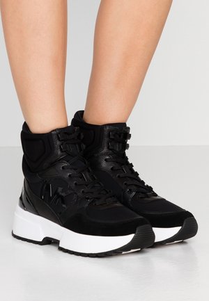 High-top trainers - black